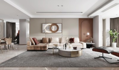 现代客餐厅3D模型下载